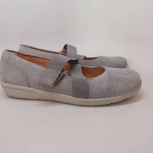 Vionic Shoes Shelby Womens US 9.5 or 41.5 Gray Suede Mary Jane Comfort Flats - Picture 6 of 13